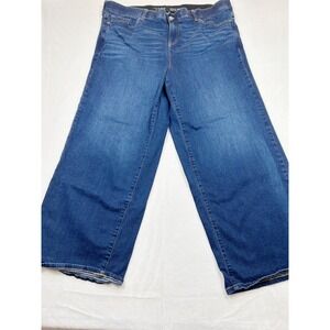 Torrid Bombshell Wide Leg Super Soft Jeans Blue Medium Wash Plus Size 22R
